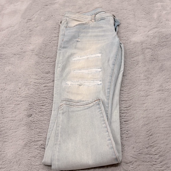 American Eagle Jeggings. super stretch low waist jeans. Size 14 regular women’s. - Picture 3 of 8